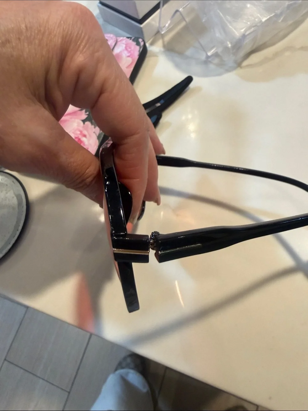 Trending  Black Frame Sunglasses with Red Lenses